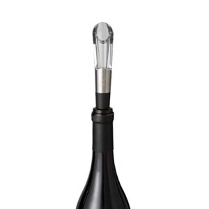 Rabbit Wine Aerator and Pourer, 1.1 x 1.1 x 5.2 inches, Clear/Stainless Steel