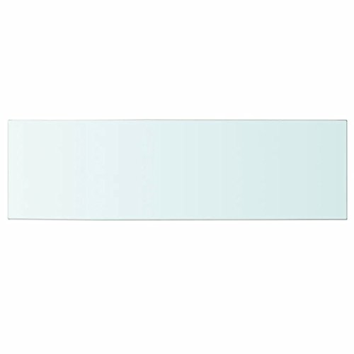 Queen.Y Glass Shelf, Tempered Glass Panel - 39.4 L x 11.8 W x 3/10 Inch - Load Capacity 33 Lbs, Clear