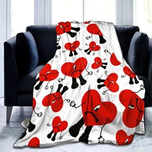 cute blanket ultra soft lightweight flannel throw blankets and throws for sofa couch living room kids adults gifts 80"x60"