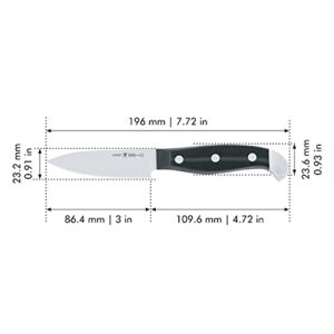 HENCKELS Statement Razor-Sharp 3-inch Paring Knife, German Engineered Informed by 100+ Years of Mastery