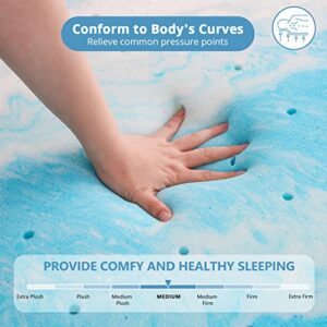 Full Mattress Topper, 3 inch Cooling Gel Memory Foam Mattress Topper, CertiPUR-US Certified