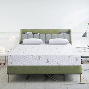muuegm twin xl mattress 6 inch,green tea gel memory foam mattress with bamboo cover,mattress in a box,medium feels,breathable bed mattresses with certipur-us certified,usa