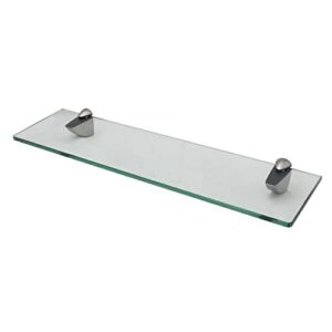 xvl bathroom glass shelf 23.6 inch tempered glass storage brushed gs3001ax