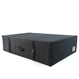 hangerworld large black wedding dress storage box, acid free tissue included - under bed sized