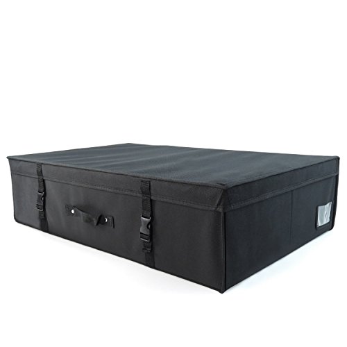 HANGERWORLD Large Black Wedding Dress Storage Box, Acid Free Tissue Included - Under Bed Sized