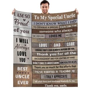 ohds gifts for uncle, best uncle ever gifts, to my uncle gifts blanket from niece nephew, christmas thanksgiving day birthday gifts for uncle, best uncle gifts, 50"x60"