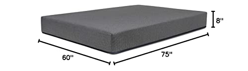 Dreamfoam Bedding Chill 8" Gel Memory Foam Mattress, Short Queen- Made in Arizona