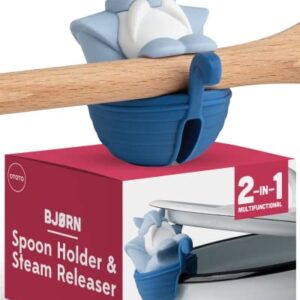 NEW!!! Bjorn Viking Spoon Holder by OTOTO - Spoon Rest For Stove Top, Kitchen Utensil Holder, Silicone Spoon Rest - Small Kitchen Gadgets, Fun Kitchen Gadgets