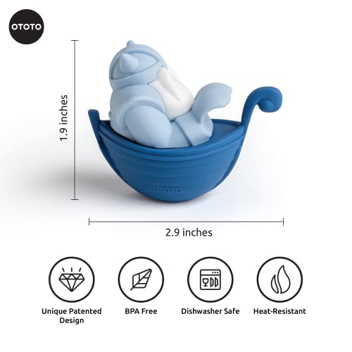 NEW!!! Bjorn Viking Spoon Holder by OTOTO - Spoon Rest For Stove Top, Kitchen Utensil Holder, Silicone Spoon Rest - Small Kitchen Gadgets, Fun Kitchen Gadgets