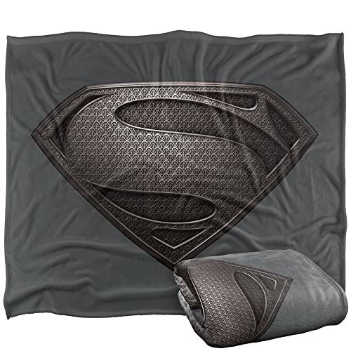 Superman Man of Steel Desaturated Officially Licensed Silky Touch Super Soft Throw Blanket 50" x 60"