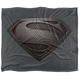 Superman Man of Steel Desaturated Officially Licensed Silky Touch Super Soft Throw Blanket 50" x 60"