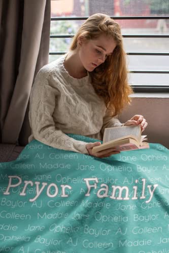 Custom Name Throw Blanket, Personalized King Size Blanket, Mother’s Day Quilt, Graduation Throws Personalized, Personalized Family Name Blanket, Grandma Name Blanket, Great Gift for Birthday, Gigi