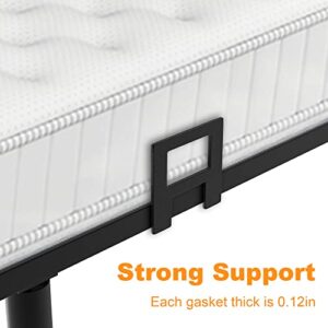 UJUJIA 6 PCS Mattress Gaskets for Bed Frame Non-Slip Mattress Holder in Place Gripper, Thicked and Wider Anti-Slip Baffle,Adjustable Size,Easy to Assemble, Black