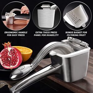 Lemon Squeezer Stainless Steel - Citrus Juicer - Unconditional 5 Year Warranty Manual Juicer, Lemon Juicer Squeezer - Heavy Duty Hand Juicer - Citrus Press -Lime Squeezer - Large Orange Juice Squeezer