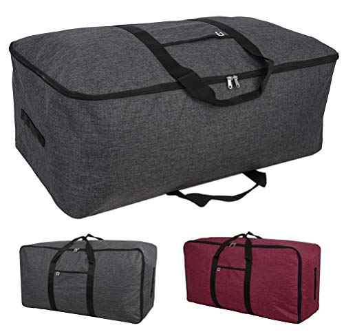 ITAVL 70L Large capacity Storage Bag ,Sturdy 500D heather material super strong ,Ideal for bedding ,Pillows,Duvets,Clothes or moving home use . (Dark Grey-24")