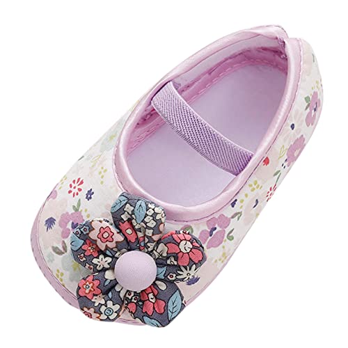 Mercatoo Kid Girls Sandals Baby Girls Soft Toddler Shoes Infant Toddler Walkers Shoes Colorful Flowers Princess Shoes Sandals (Purple, 11 Infant)