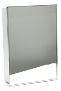 ketcham 160-sm - 14"w x 20"h deluxe series surface mounted bright annealed stainless steel framed mirror door medicine cabinet