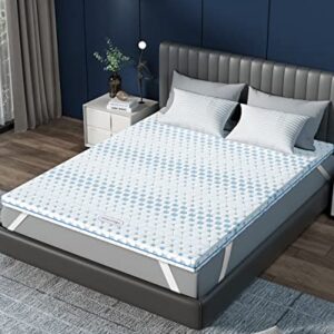 Sleepmax 4 Inch Firm Mattress Topper Full - Gel Memory Foam Mattress Topper - High Density Foam Mattress Pad for Back Pain, Firm Foam Bed Topper with Removable Cover