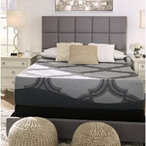 Signature Design by Ashley 1100 Series Traditional 11 Inch Firm Mattress in a Box for Pressure Relief, Queen, Light Gray