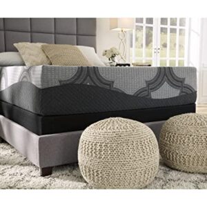 Signature Design by Ashley 1100 Series Traditional 11 Inch Firm Mattress in a Box for Pressure Relief, Queen, Light Gray