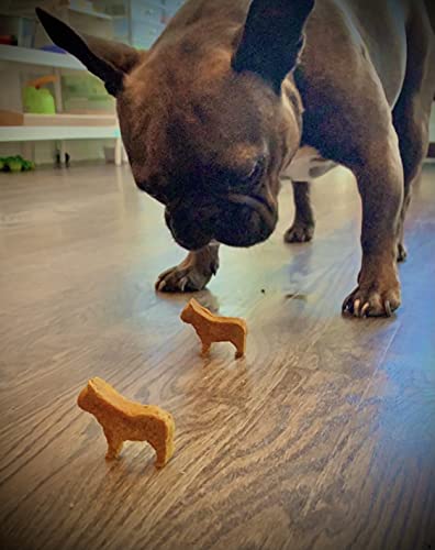 Kasian House French Bulldog Ice Cube Tray and Treat Mold, 9 Frenchie Shaped Molds, BPA Free and Heat Resistant, Chocolate Mold