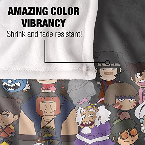 Avatar The Last Airbender Blanket, 36"x58" Chibi Group Silky Touch Super Soft Throw Blanket