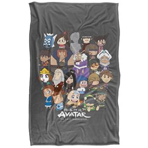 Avatar The Last Airbender Blanket, 36"x58" Chibi Group Silky Touch Super Soft Throw Blanket