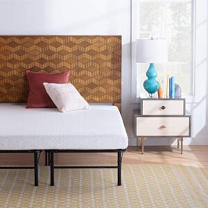 linenspa 5 inch gel memory foam mattress with linenspa 14 inch folding platform bed frame - twin