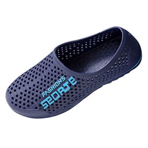 men sandal beach non slip garden men clogs shoes for men beach shoes sandal for men formal (blue, 9)