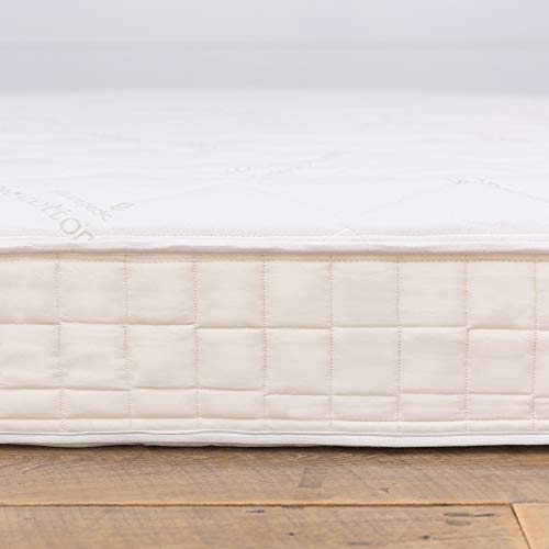 Naturepedic Chorus Organic Mattress, Medium Firm Mattress for Universal Comfort, Encased Coil Layers, Queen