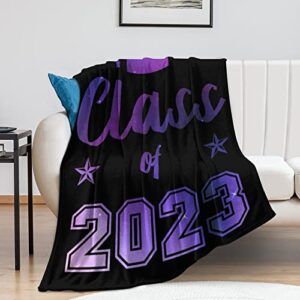 Graduation Blankets Gifts, 50"x60" Class of 2023 Blanket Throw, Soft Lightweight Cozy Graduate Fleece Flannel Bed Sofa Plush for Her Daughter Granddaughter Sister