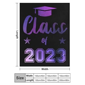 Graduation Blankets Gifts, 50"x60" Class of 2023 Blanket Throw, Soft Lightweight Cozy Graduate Fleece Flannel Bed Sofa Plush for Her Daughter Granddaughter Sister