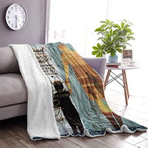 Dad Gifts Fathers Day Birthday Gifts from Son Throw Blanket,Gifts for Dad,Soft Fluffy Sherpa Warm Throw Blankets for Bed, Office and Couch