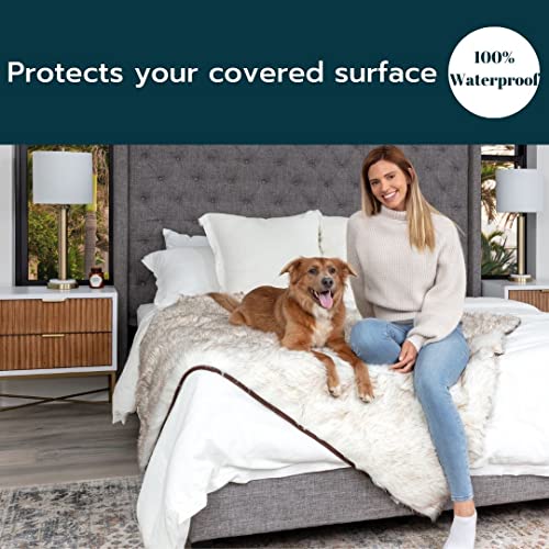 Waterproof Dog Blanket 50" x60'' - Pup Protector Waterproof Throw Blanket Cover for Couch, Bed, Mattress or Any Furniture