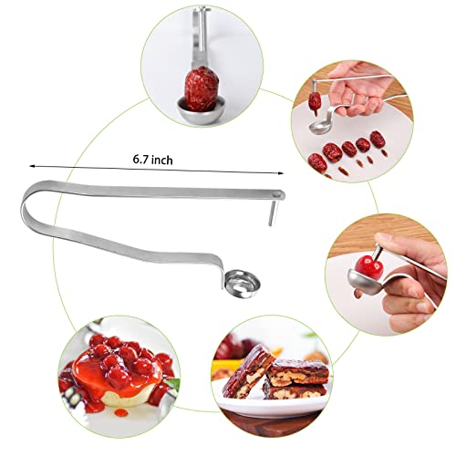 Openfly Vegetable Corer Tool, 6 Pcs Stainless Steel Fruit and Vegetable Corer Jalapeno Pepper Corer Tools Corer and Pitter Tomato Corer Remover Cherry Pitter Zucchini Corer to Remove Seeds