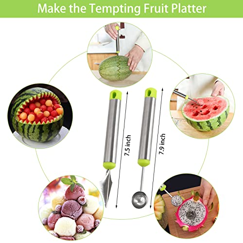 Openfly Vegetable Corer Tool, 6 Pcs Stainless Steel Fruit and Vegetable Corer Jalapeno Pepper Corer Tools Corer and Pitter Tomato Corer Remover Cherry Pitter Zucchini Corer to Remove Seeds