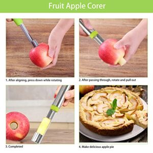 Openfly Vegetable Corer Tool, 6 Pcs Stainless Steel Fruit and Vegetable Corer Jalapeno Pepper Corer Tools Corer and Pitter Tomato Corer Remover Cherry Pitter Zucchini Corer to Remove Seeds