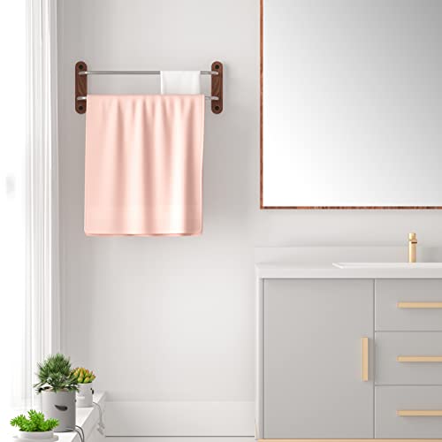 Bath Towel Bar 2 Pack,16 Inch Towel Racks for Bathroom Thicken Stainless Steel Towel Holder Wall Mounted Lavatory Bath Towel Shelf