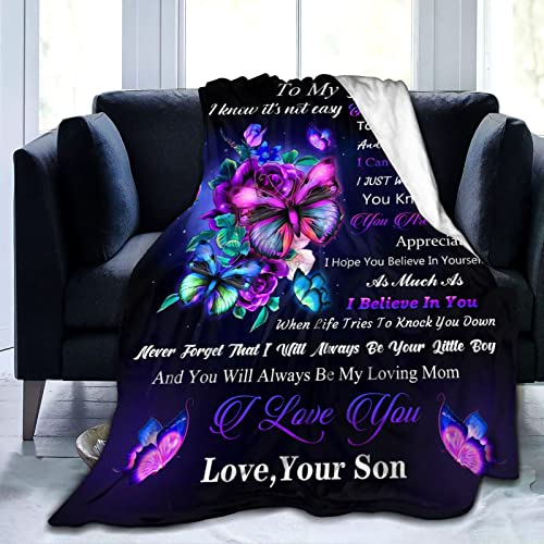 Gifts for Mom Blanket Mothers Day Throw Blankets Super Soft Warm Birthday Gifts for Mom Women from Daughter Son 50"X40"