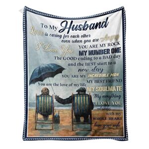 gaorenji mens valentines gifts,birthday gifts for husband,father's day christmas blanket romantic 60" x 50"