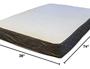 Greaton 9 Inch Twin Hybrid Innerspring Cooling Mattress in a Box Pressure Relieving and Motion Isolating, Black