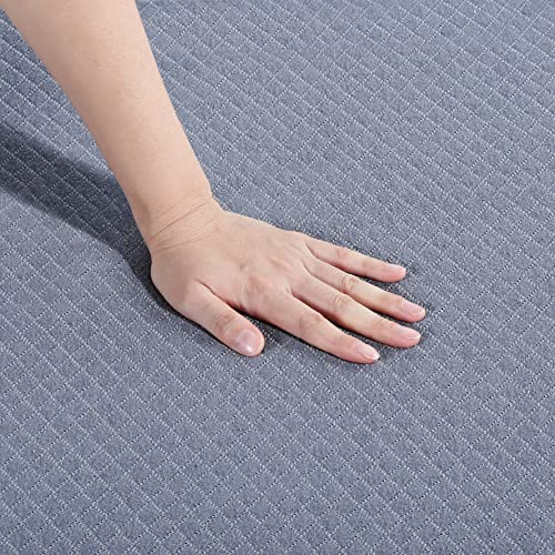 PrimaSleep 4 Inch Tri-Folding Topper, Single, Guest Bed, Sleepover, Dorm Room Bed, Floor Mat, Camping, Easy to Carry (Gray),