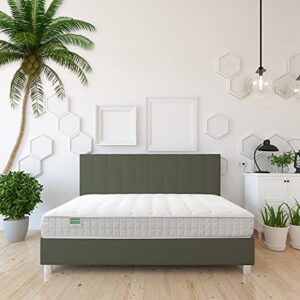 natural life palmpring cambay queen mattress - organic coconut coir 8” extra firm 1 layer comfortable sleep bed dust free