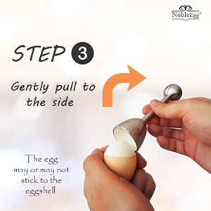 NobleEgg Egg Topper Opener Cracker Tool | Easily Cut and Remove the Top of Soft-Boiled Eggs