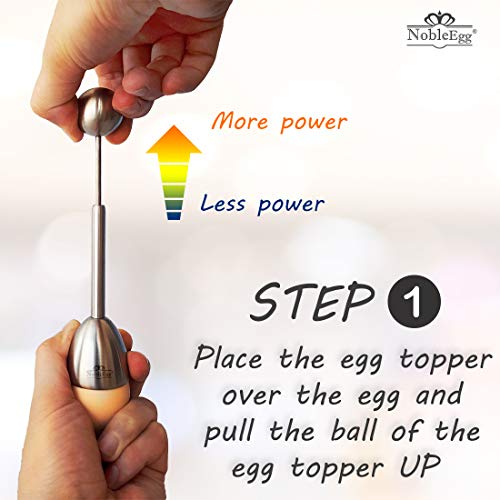 NobleEgg Egg Topper Opener Cracker Tool | Easily Cut and Remove the Top of Soft-Boiled Eggs