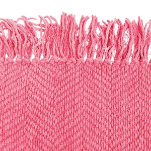 Home Soft Things Pink Throw Blanket Knitted Tweed Throw 50'' x 60'', Camellia Rose, Super Soft Cozy Warm Comfortable Breathable Throw for Living Room Chair Couch Bed Sofa Bedroom Home Décor