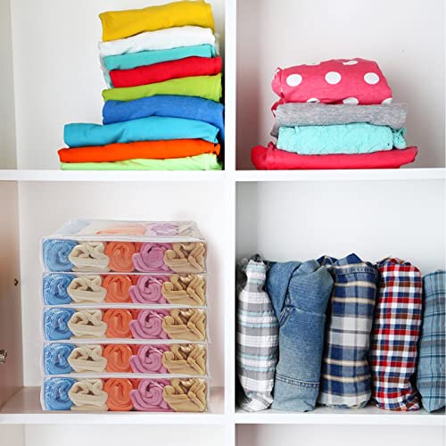 25Pcs Large Capacity Clear Vinyl Zippered Storage Bags - Blankets Storage Bags Plastic Storage Bags for Sweater Bed Sheet Organizer with Zipper for Closet Linen Sweater Bed Sheet Pillow