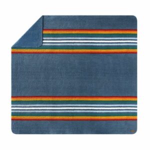 Pendleton Oeko-Tex Sherpa Fleece Blanket (Serape Strip, Queen (U.S. Standard))