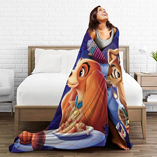La-Dy and The Tra-Mp Warm Comfortable and Soft Sherpa Flannel Throw Blanket, Suitable for All Seasons Various Sizes Suitable for Men Women and Children