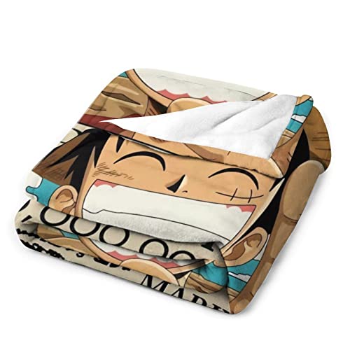 Anime Blanket 60" x 50" Flannel Fleece Throw Blankets Super Soft Cozy Warm Plush Bedding for Travel Bed Sofa Beach